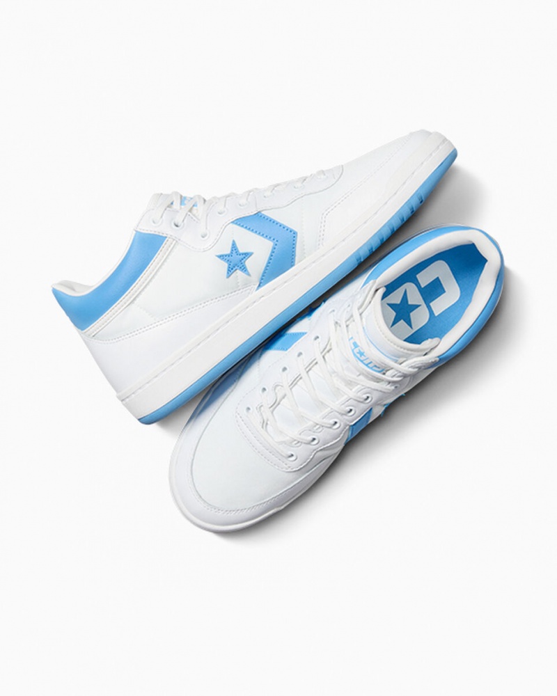 Converse CONS Fastbreak Pro Cuero Blancas Azules Blancas | 297-VNTHIC