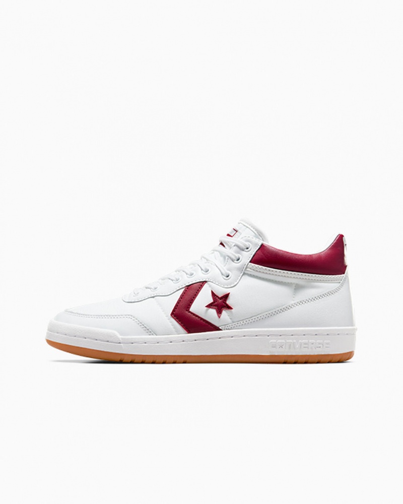 Converse CONS Fastbreak Pro Cuero Blancas Rojas Blancas | 810-YNJMPZ