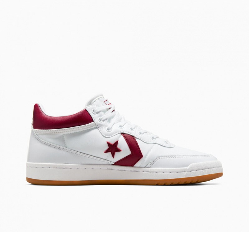 Converse CONS Fastbreak Pro Cuero Blancas Rojas Blancas | 810-YNJMPZ