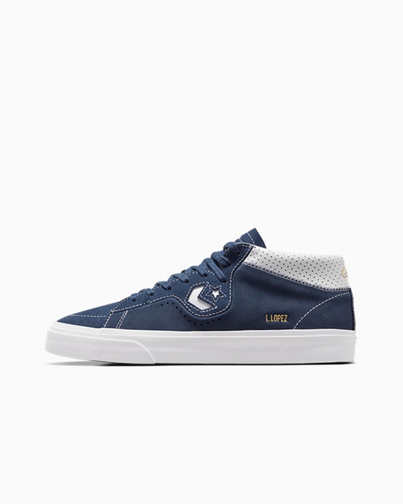 Converse CONS Louie Lopez Pro Gamuza Azul Marino Blancas Azul Marino | 856-JFANRE