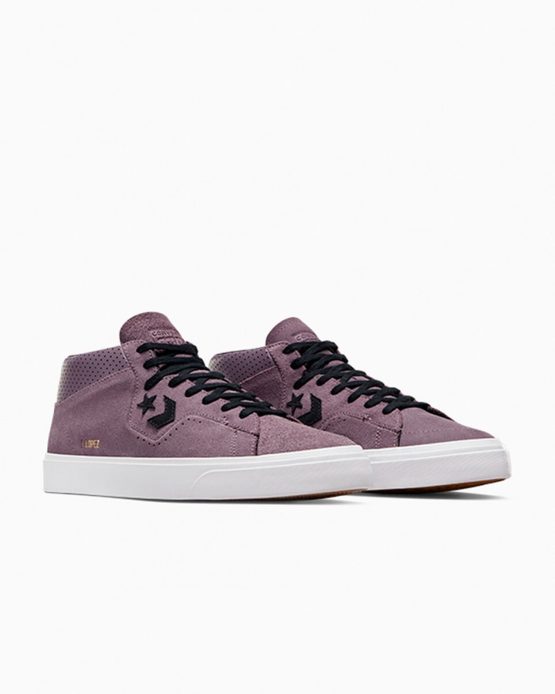 Converse CONS Louie Lopez Pro Gamuza Gris Blancas | 540-QRHFEB