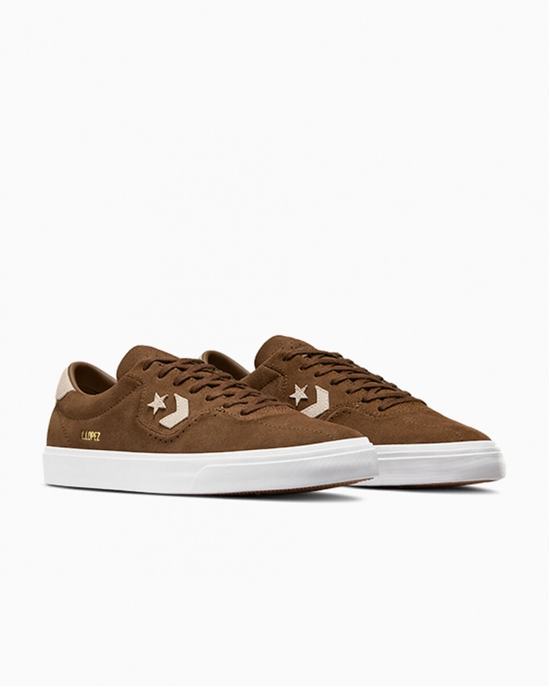 Converse CONS Louie Lopez Pro Gamuza Marrones | 964-URZMIL