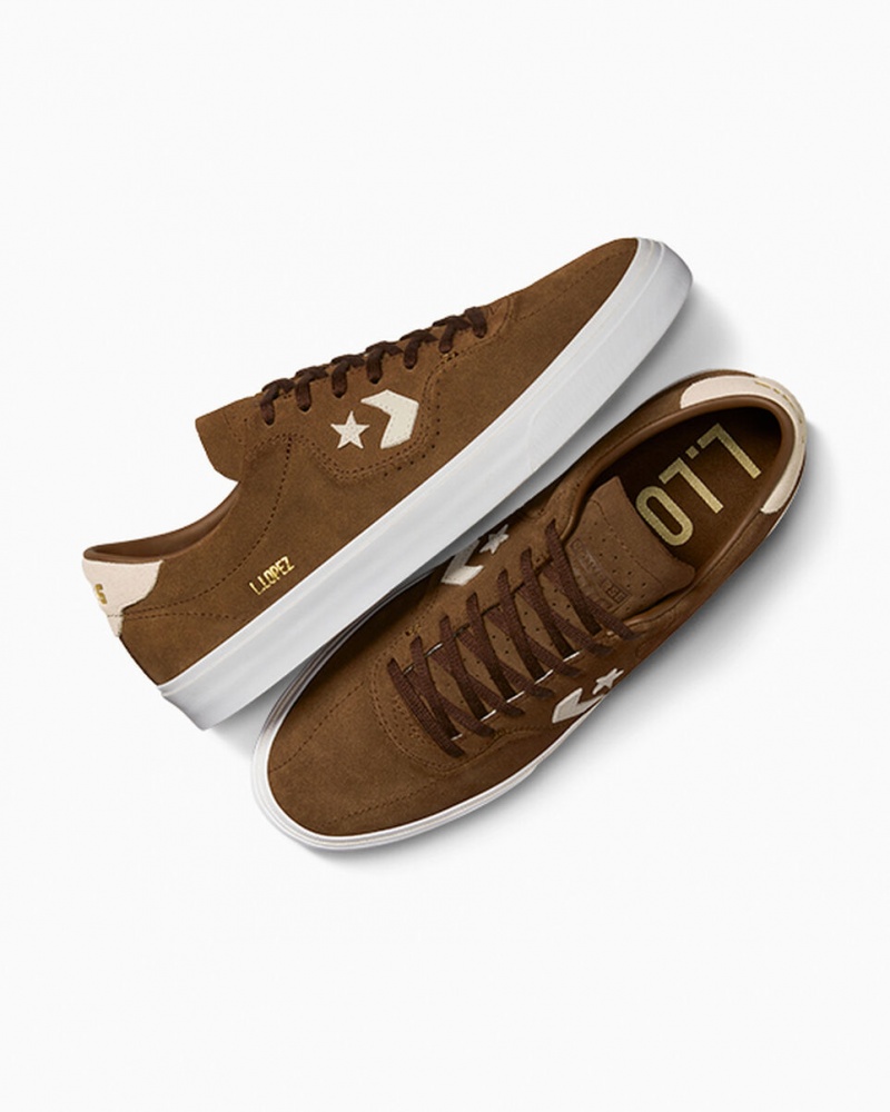 Converse CONS Louie Lopez Pro Gamuza Marrones | 964-URZMIL