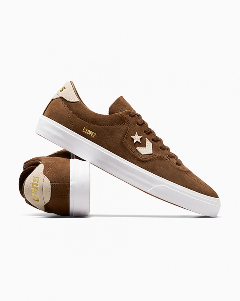 Converse CONS Louie Lopez Pro Gamuza Marrones | 964-URZMIL