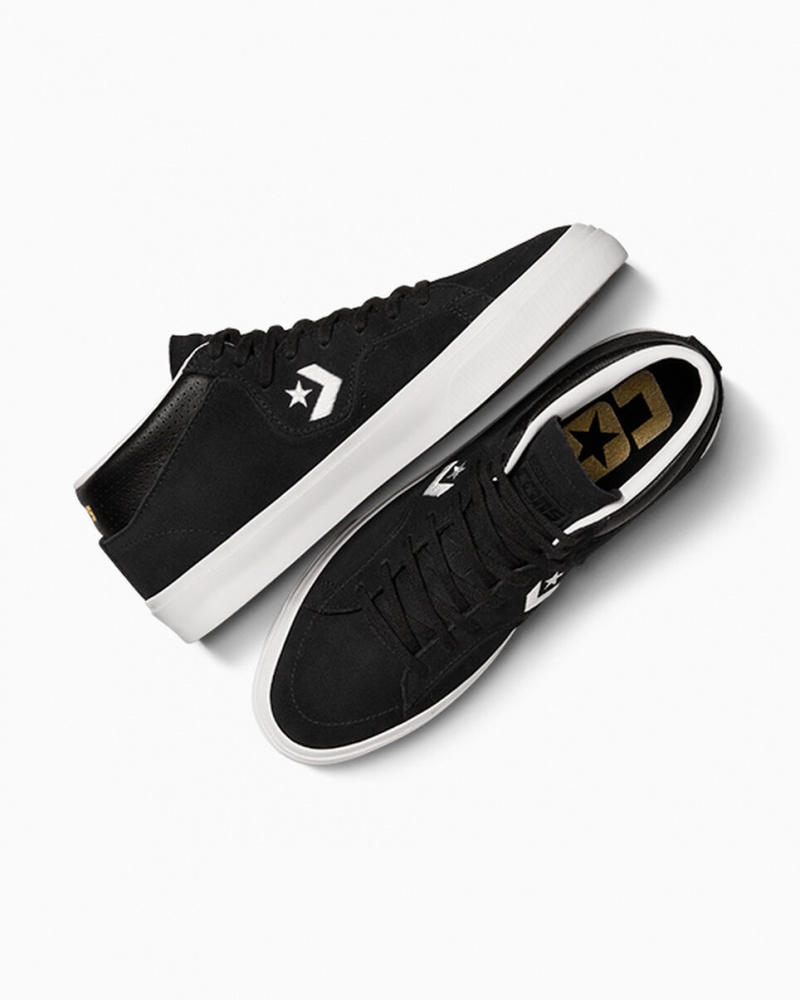 Converse CONS Louie Lopez Pro Mid Negras Negras Blancas | 930-AITVXG