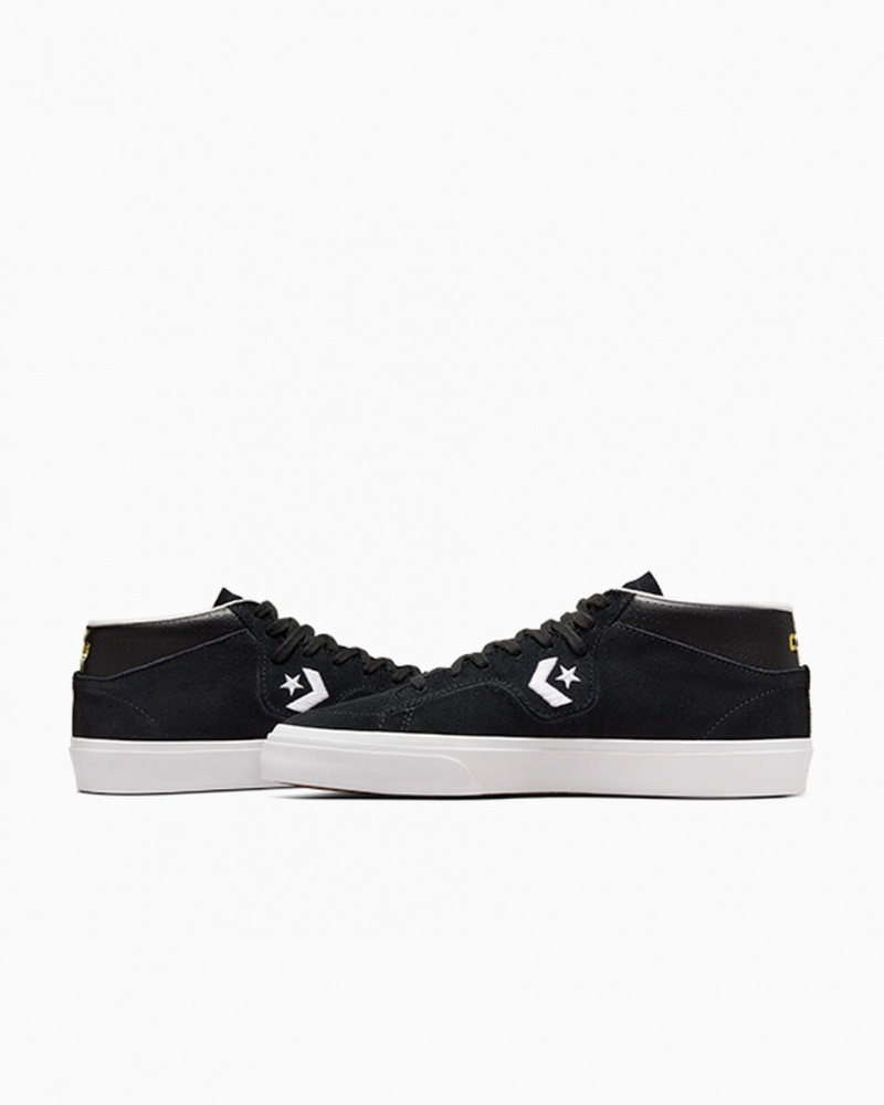 Converse CONS Louie Lopez Pro Mid Negras Negras Blancas | 930-AITVXG