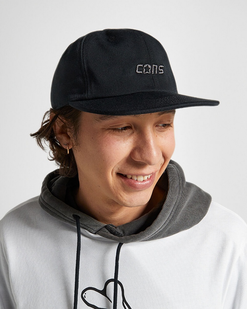 Converse CONS Six Panel Baseball Hat Negras | 218-LSXPZF