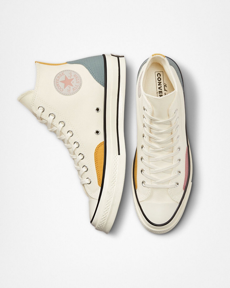 Converse Chuck 70 Color Block Gris Amarillo | 531-JWQESD