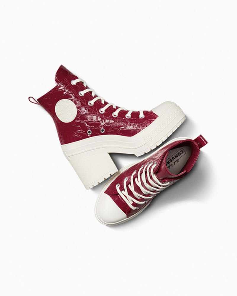 Converse Chuck 70 De Luxe Heel Embossed Cabernet / Cabernet / Egret | 604-SBJULP