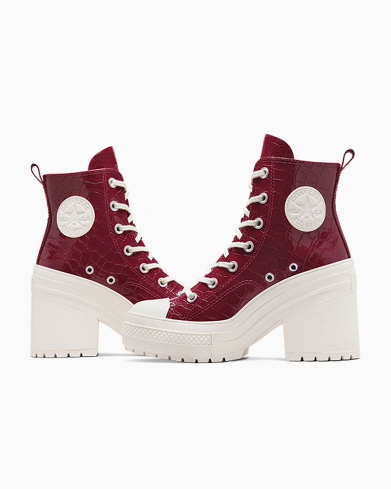 Converse Chuck 70 De Luxe Heel Embossed Cabernet / Cabernet / Egret | 604-SBJULP