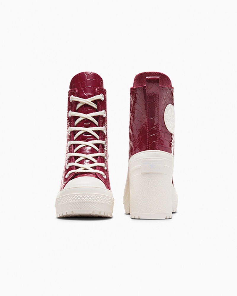 Converse Chuck 70 De Luxe Heel Embossed Cabernet / Cabernet / Egret | 341-NBJMQK