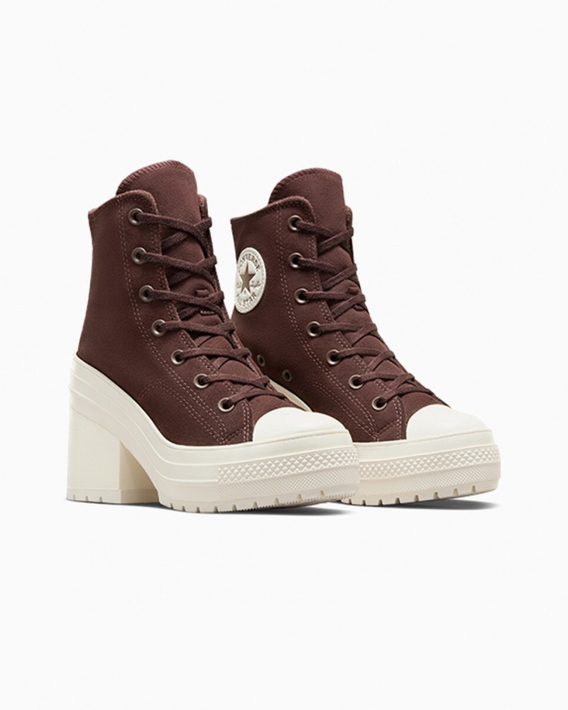 Converse Chuck 70 De Luxe Heel Gamuza Marrones | 482-HGSZIU