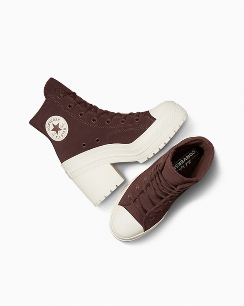 Converse Chuck 70 De Luxe Heel Gamuza Marrones | 482-HGSZIU