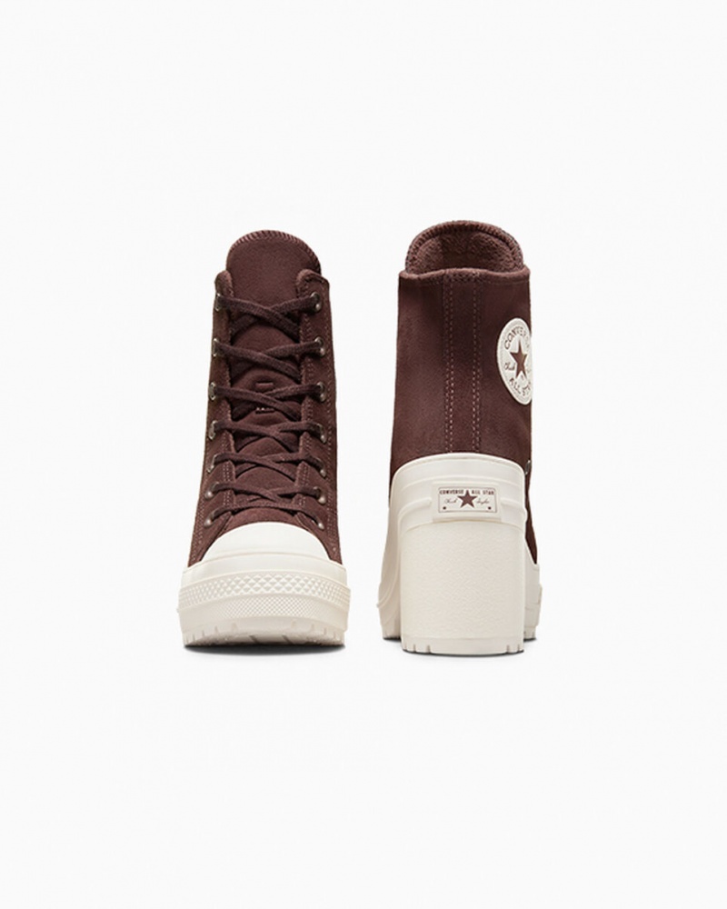 Converse Chuck 70 De Luxe Heel Gamuza Marrones | 482-HGSZIU