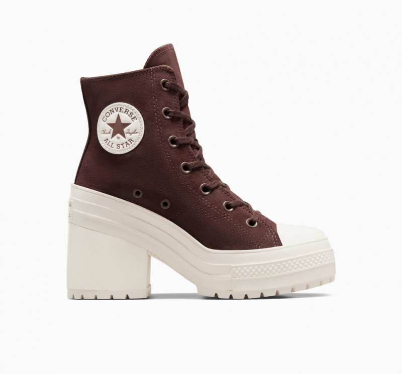 Converse Chuck 70 De Luxe Heel Gamuza Marrones | 482-HGSZIU