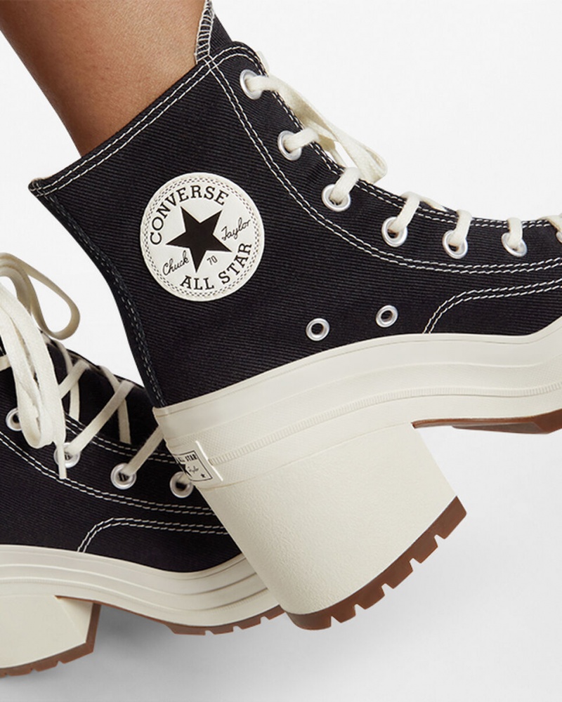 Converse Chuck 70 De Luxe Heel Negras | 472-JOSKMP