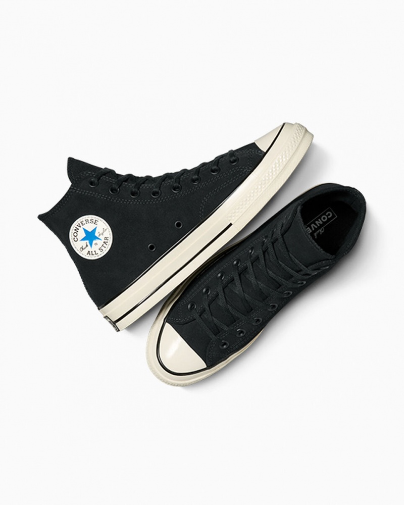 Converse Chuck 70 Gamuza Negras Azules | 638-FKAJDH