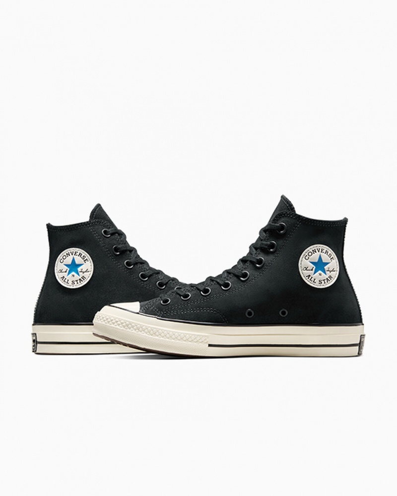 Converse Chuck 70 Gamuza Negras Azules | 638-FKAJDH