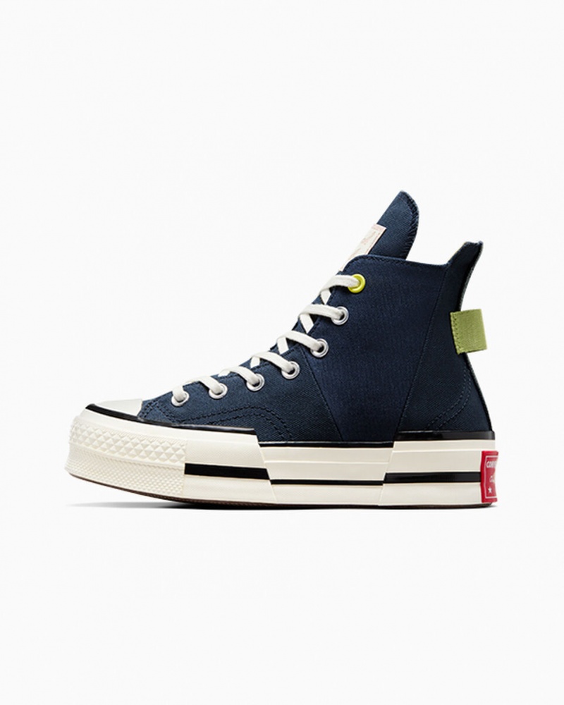 Converse Chuck 70 Plus Heel Loop Azul Marino Negras | 837-KPQXFL