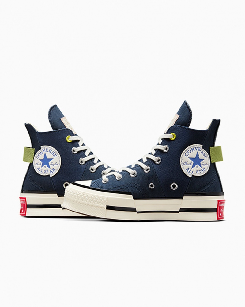 Converse Chuck 70 Plus Heel Loop Azul Marino Negras | 837-KPQXFL