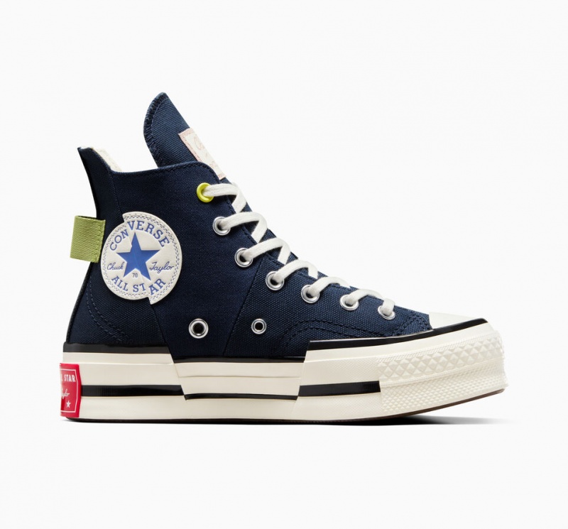 Converse Chuck 70 Plus Heel Loop Azul Marino Negras | 768-TINOGK