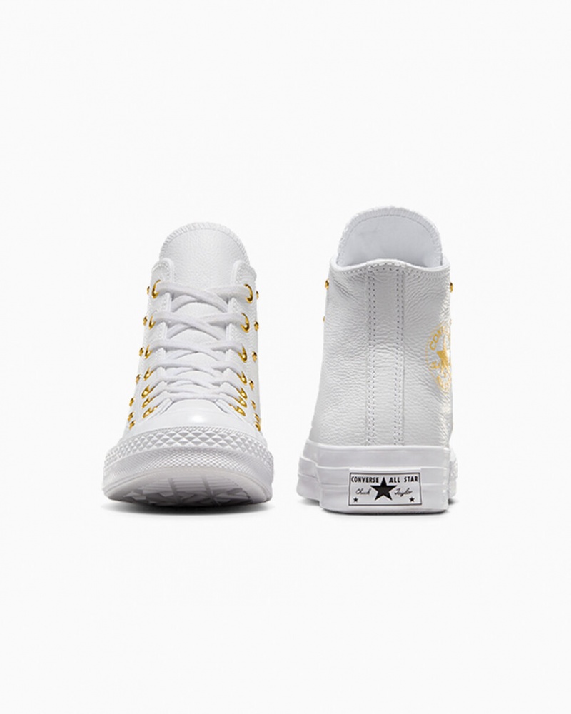 Converse Chuck 70 Star Studded Blancas Blancas Doradas | 461-DFSRVK