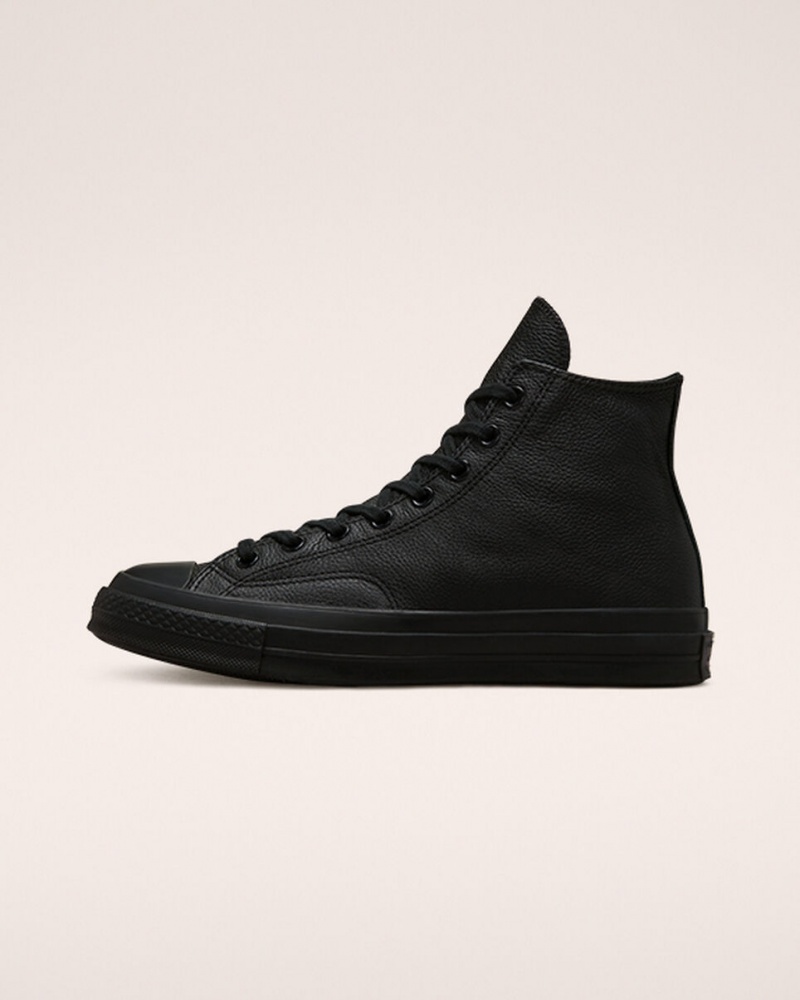 Converse Chuck 70 Tonal Cuero Negras Negras Negras | 256-ARKBOX