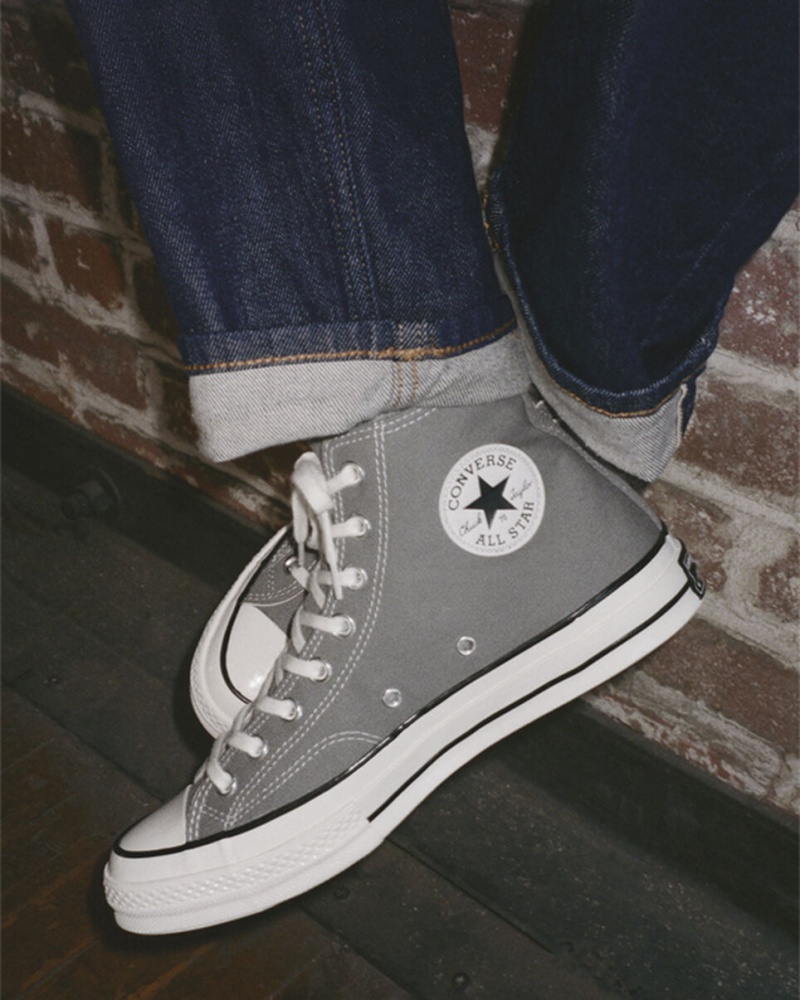 Converse Chuck 70 Vintage Lona Gris Negras | 904-XKTDOL