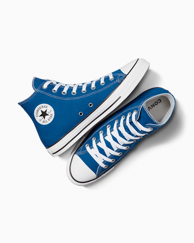 Converse Chuck Taylor All Star Azules Blancas Blancas | 316-ZISQVP