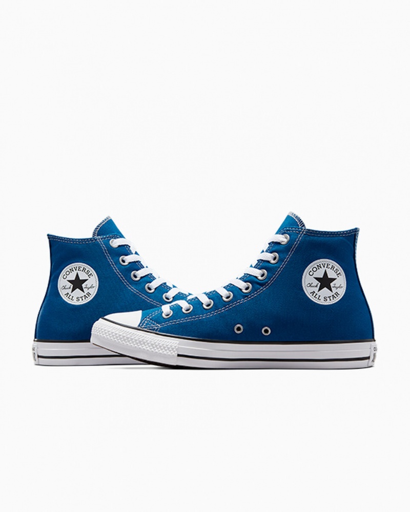 Converse Chuck Taylor All Star Azules Blancas Blancas | 316-ZISQVP