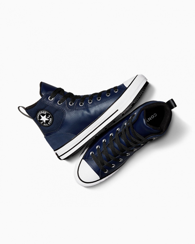 Converse Chuck Taylor All Star Berkshire Boot Obsidian Negras Blancas | 436-NMFYCI