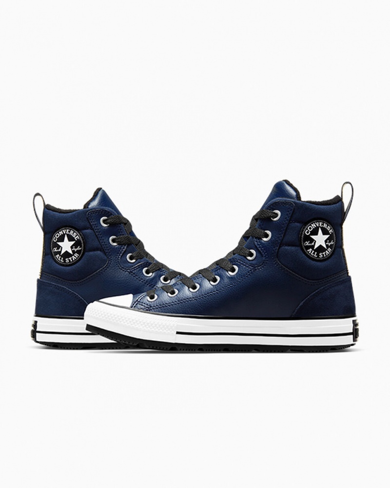 Converse Chuck Taylor All Star Berkshire Boot Obsidian Negras Blancas | 436-NMFYCI