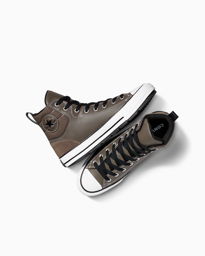 Converse Chuck Taylor All Star Berkshire Boot Negras Blancas | 376-ASXVGZ