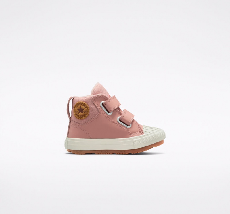 Converse Chuck Taylor All Star Berkshire Boot Easy-On Cuero Rosas Rosas | 439-OJCNBG