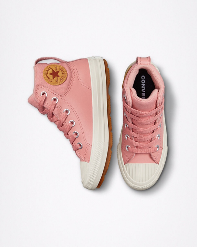 Converse Chuck Taylor All Star Berkshire Boot Cuero Rosas Rosas | 608-UJBILA