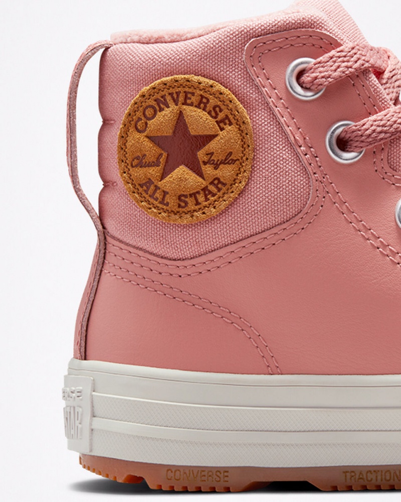 Converse Chuck Taylor All Star Berkshire Boot Cuero Rosas Rosas | 608-UJBILA