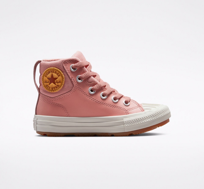 Converse Chuck Taylor All Star Berkshire Boot Cuero Rosas Rosas | 608-UJBILA