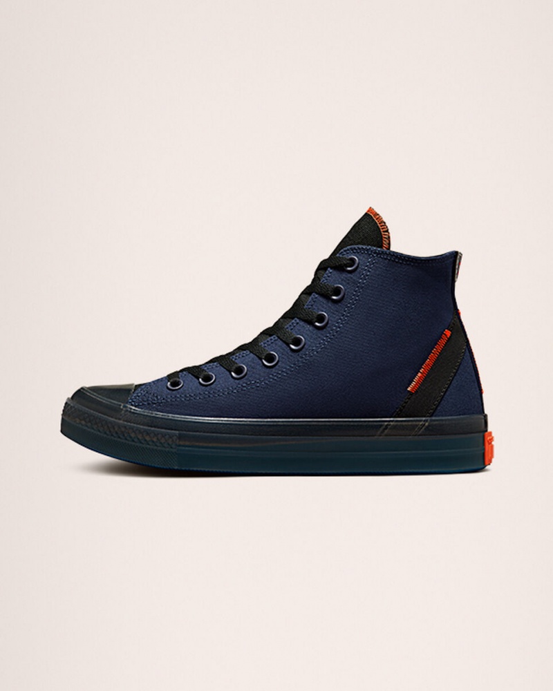 Converse Chuck Taylor All Star CX Stretch Lona Azul Marino Negras Mango | 643-NFXZJA