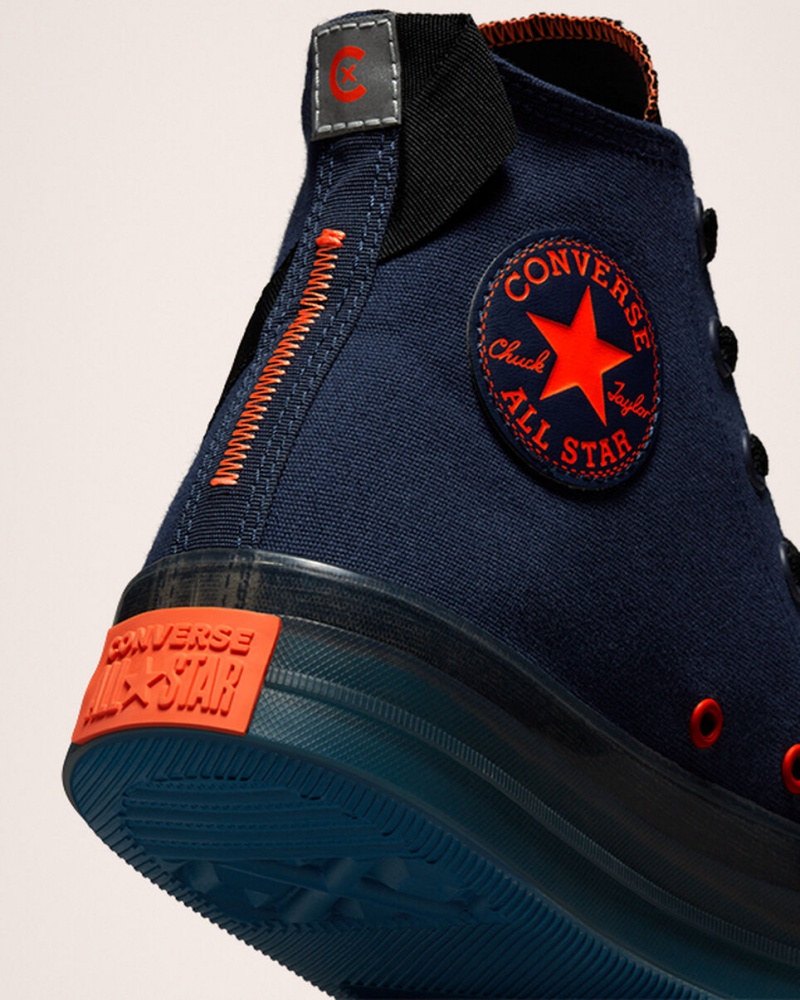 Converse Chuck Taylor All Star CX Stretch Lona Azul Marino Negras Mango | 643-NFXZJA