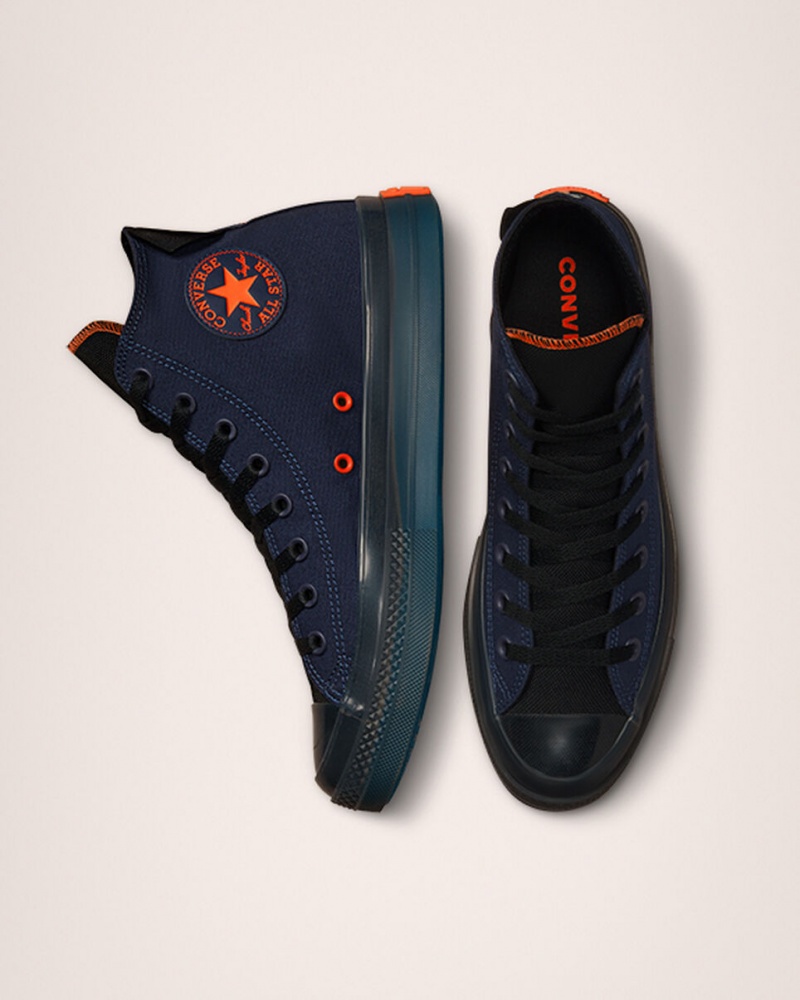 Converse Chuck Taylor All Star CX Stretch Lona Azul Marino Negras Mango | 643-NFXZJA