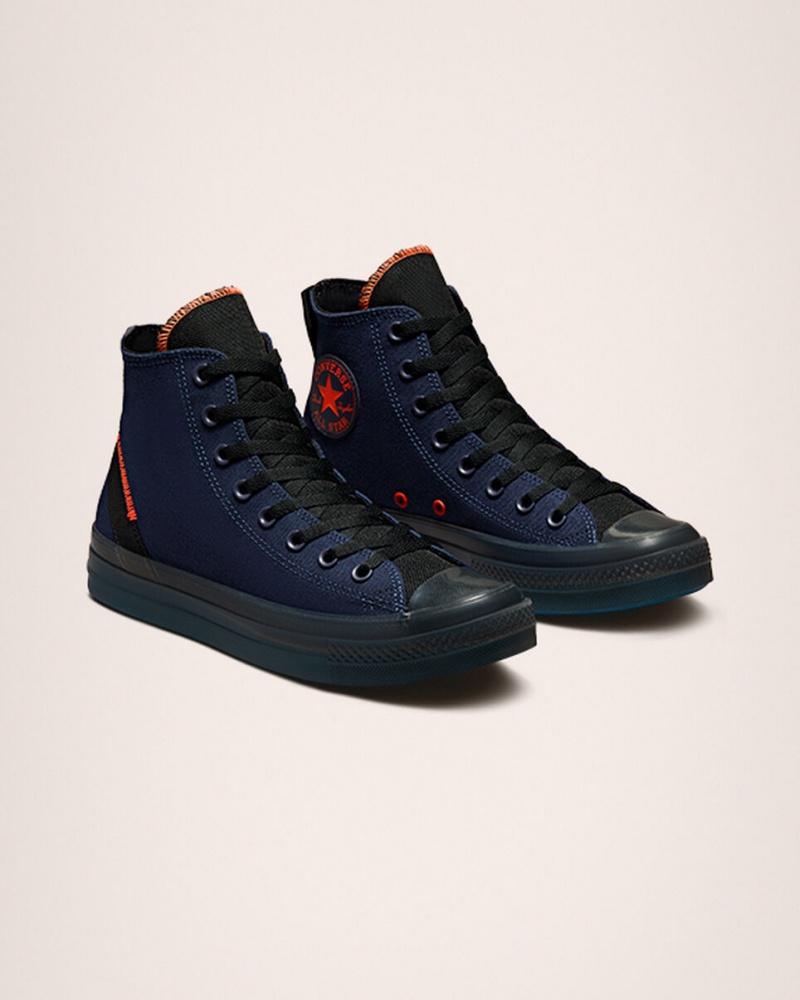 Converse Chuck Taylor All Star CX Stretch Lona Azul Marino Negras Mango | 643-NFXZJA