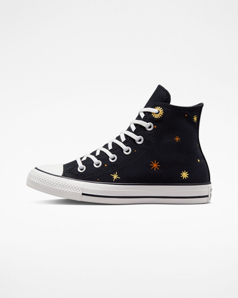 Converse Chuck Taylor All Star Celestial Negras Amarillo | 743-STZUEJ