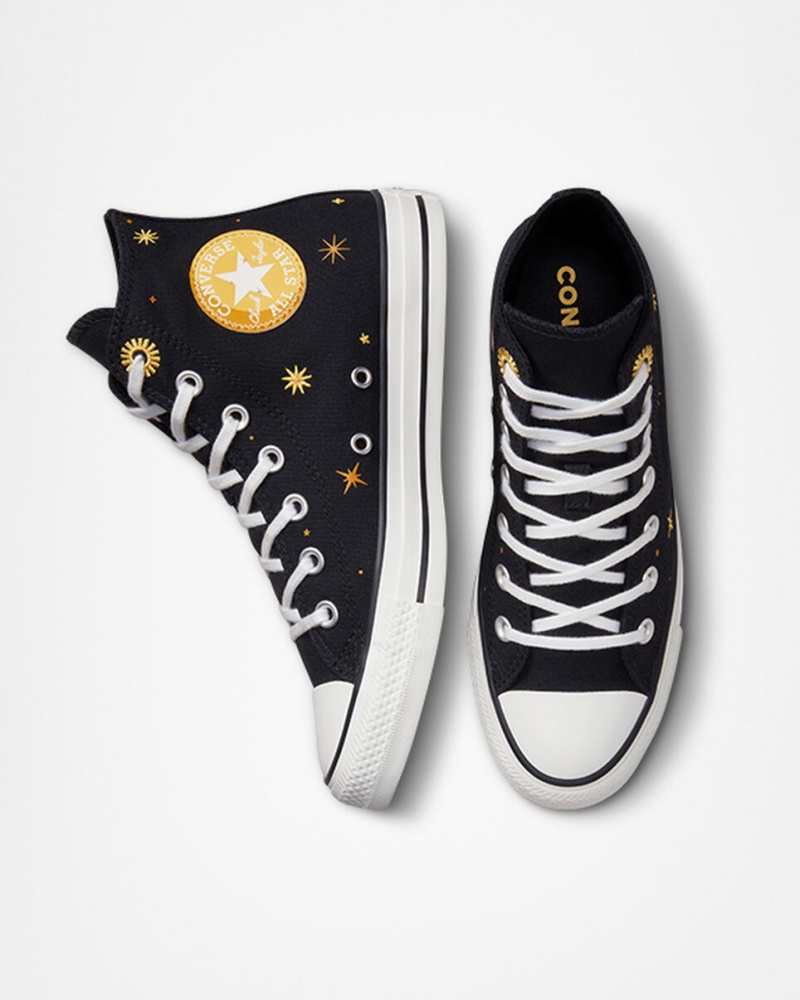 Converse Chuck Taylor All Star Celestial Negras Amarillo | 743-STZUEJ