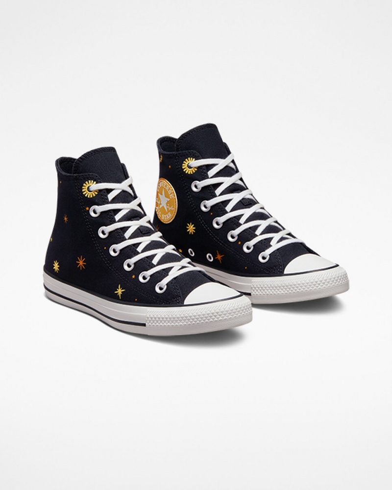 Converse Chuck Taylor All Star Celestial Negras Amarillo | 743-STZUEJ