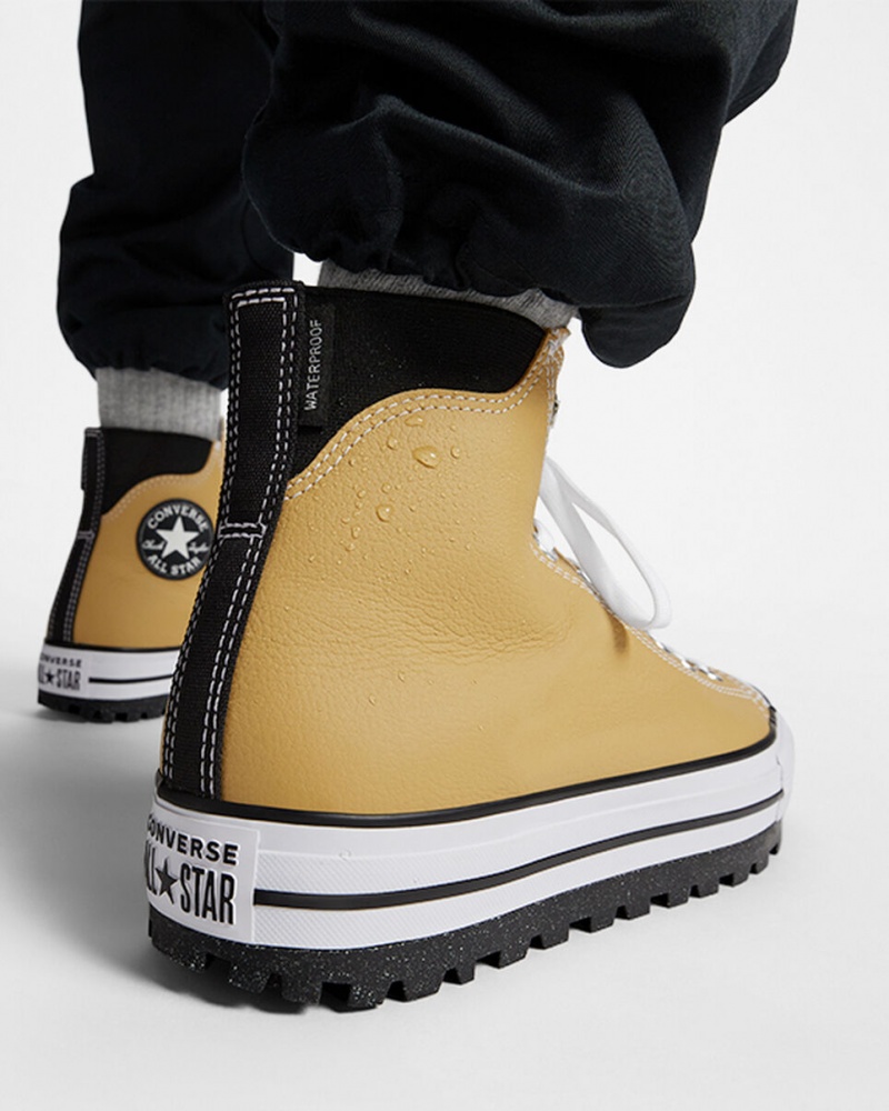 Converse Chuck Taylor All Star City Trek Impermeables Boot Negras Blancas | 854-ZNOYRG