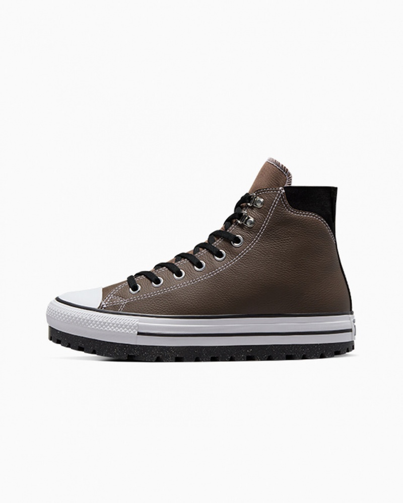 Converse Chuck Taylor All Star City Trek Impermeables Boot Negras Blancas | 018-MIEVYX