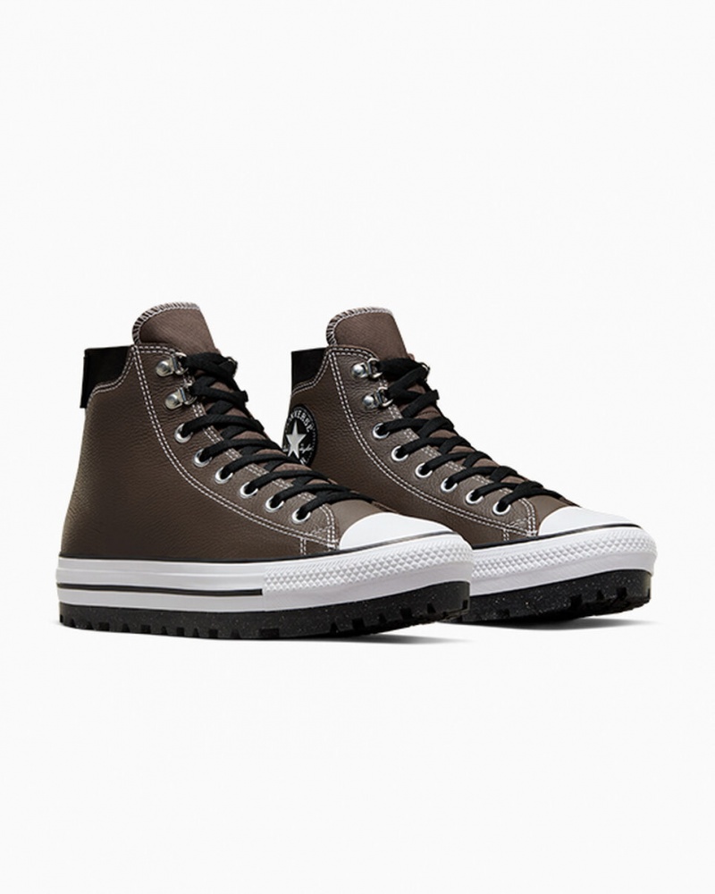 Converse Chuck Taylor All Star City Trek Impermeables Boot Negras Blancas | 018-MIEVYX