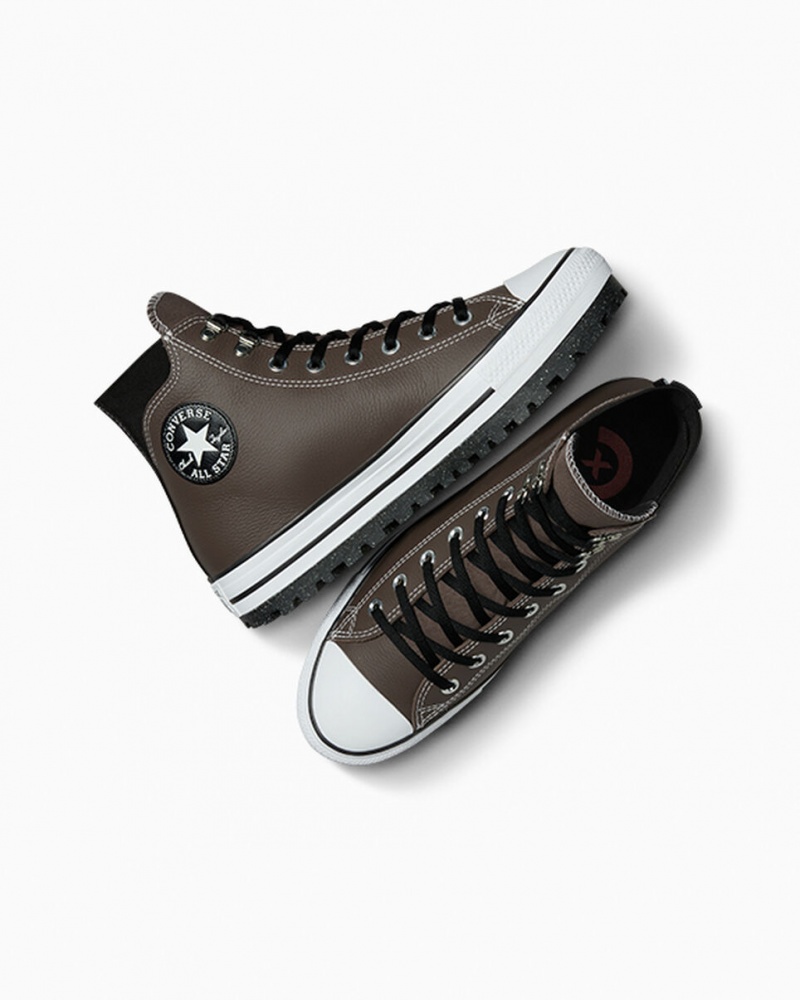 Converse Chuck Taylor All Star City Trek Impermeables Boot Negras Blancas | 018-MIEVYX