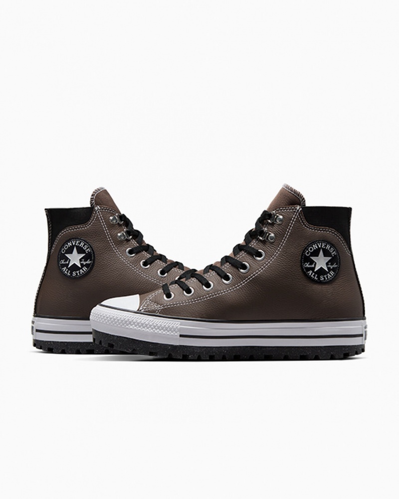 Converse Chuck Taylor All Star City Trek Impermeables Boot Negras Blancas | 018-MIEVYX