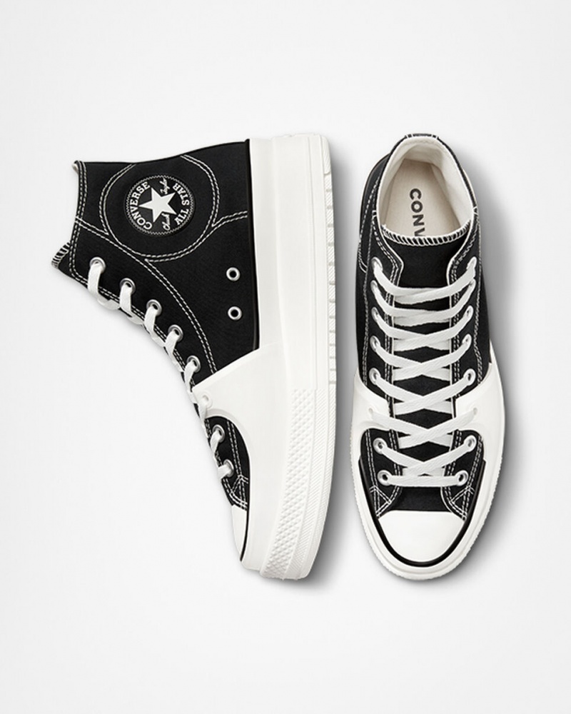 Converse Chuck Taylor All Star Construct Negras Blancas | 524-SGBRYO